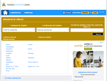 Tablet Screenshot of indexempleo.com